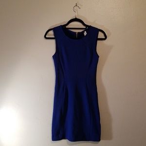 Blue bodycon dress